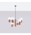 Chandeliers - Sollux Chandelier HALO 6 mocca SL.1834 - product 2