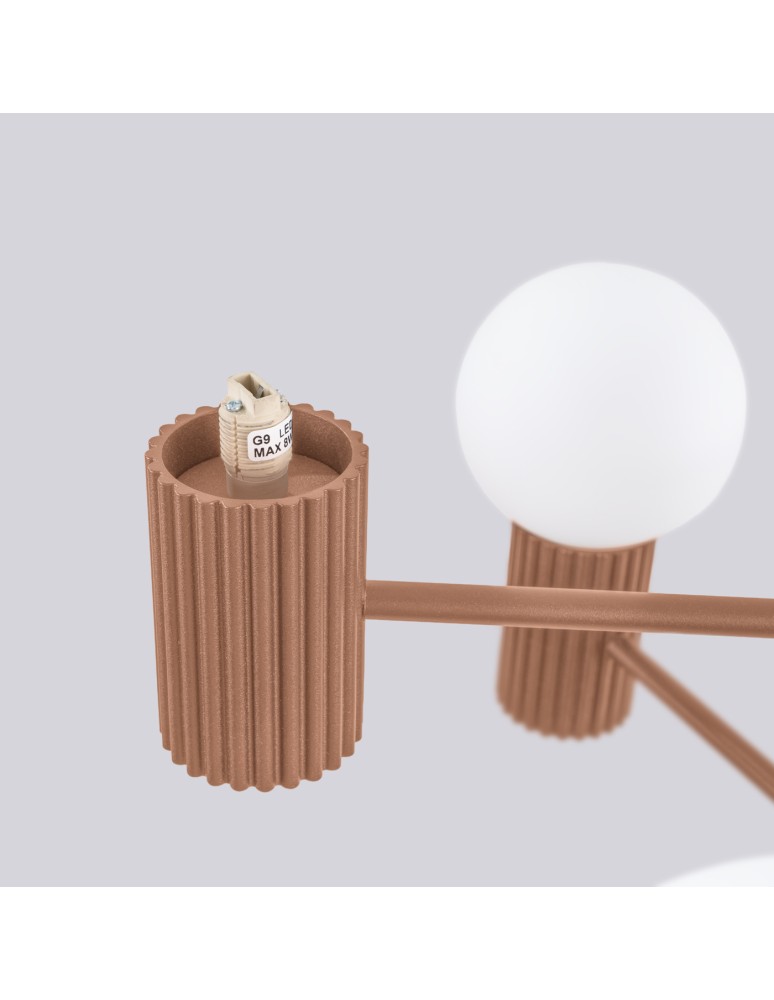 Sollux Żyrandol HALO 6 mocca SL.1834