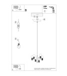 Chandeliers - Sollux Chandelier HALO 6 mocca SL.1834 - product 11