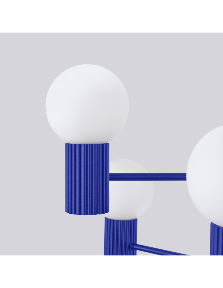 Chandeliers - Sollux Chandelier HALO 6 ultramarine SL.1835 - product kolory-swiatla.pl 5