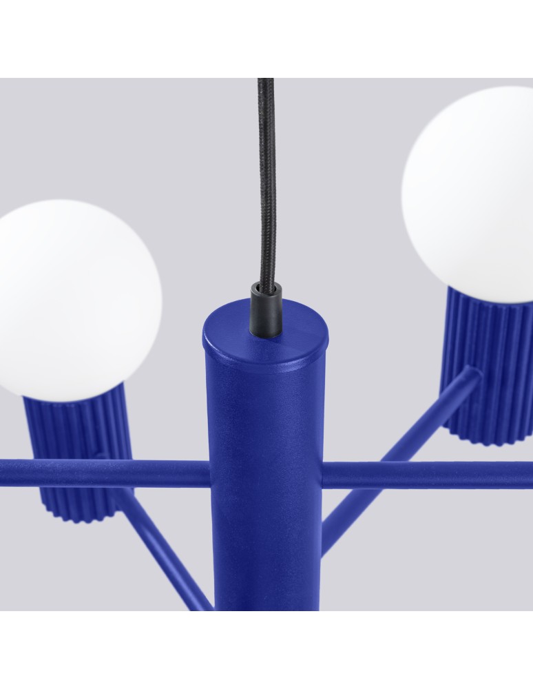 Chandeliers - Sollux Chandelier HALO 6 ultramarine SL.1835 - product kolory-swiatla.pl 6