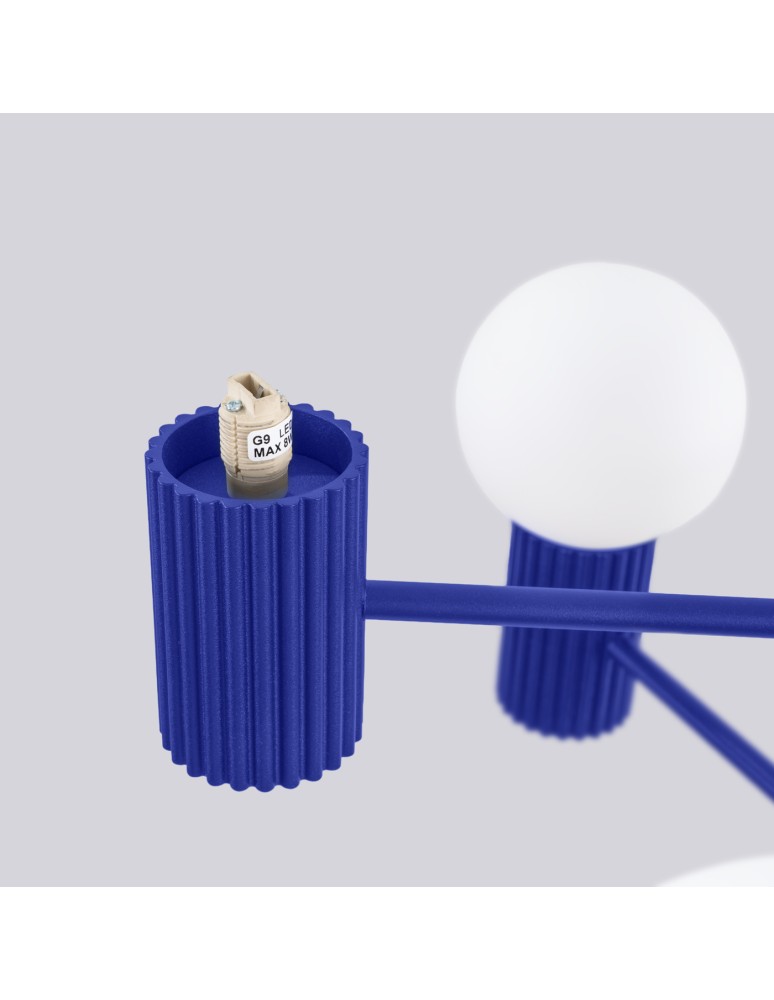 Chandeliers - Sollux Chandelier HALO 6 ultramarine SL.1835 - product kolory-swiatla.pl 8