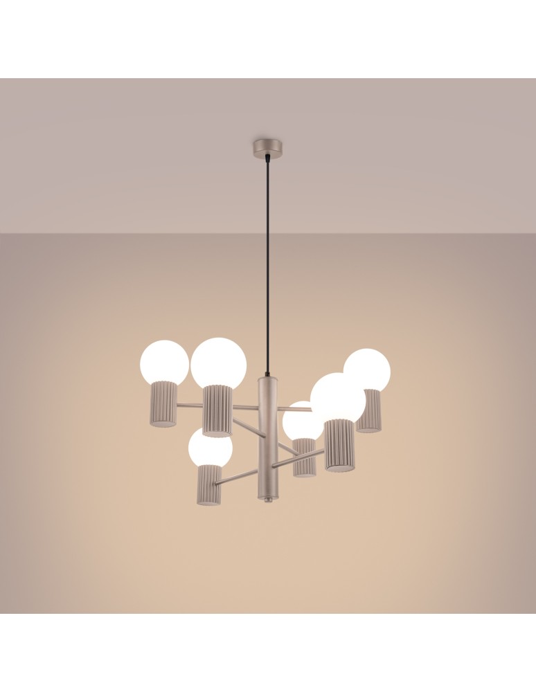 Sollux Żyrandol HALO 6 taupe SL.1836