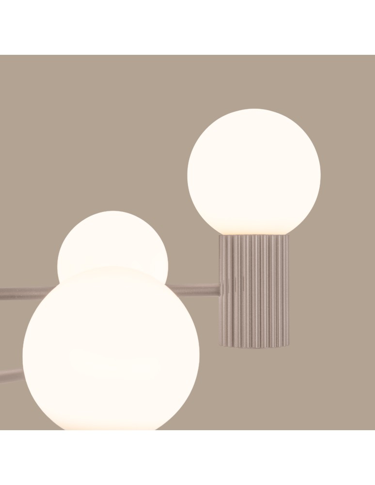 Chandeliers - Sollux Chandelier HALO 6 taupe SL.1836 - product kolory-swiatla.pl 4