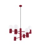 Chandeliers - Sollux Chandelier HALO 6 burgundy SL.1837 - product 1