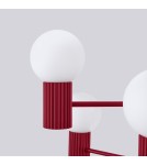 Chandeliers - Sollux Chandelier HALO 6 burgundy SL.1837 - product 5