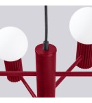 Chandeliers - Sollux Chandelier HALO 6 burgundy SL.1837 - product 6