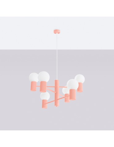 Sollux Żyrandol HALO 6 brzoskwiniowy SL.1838 - produkt 2