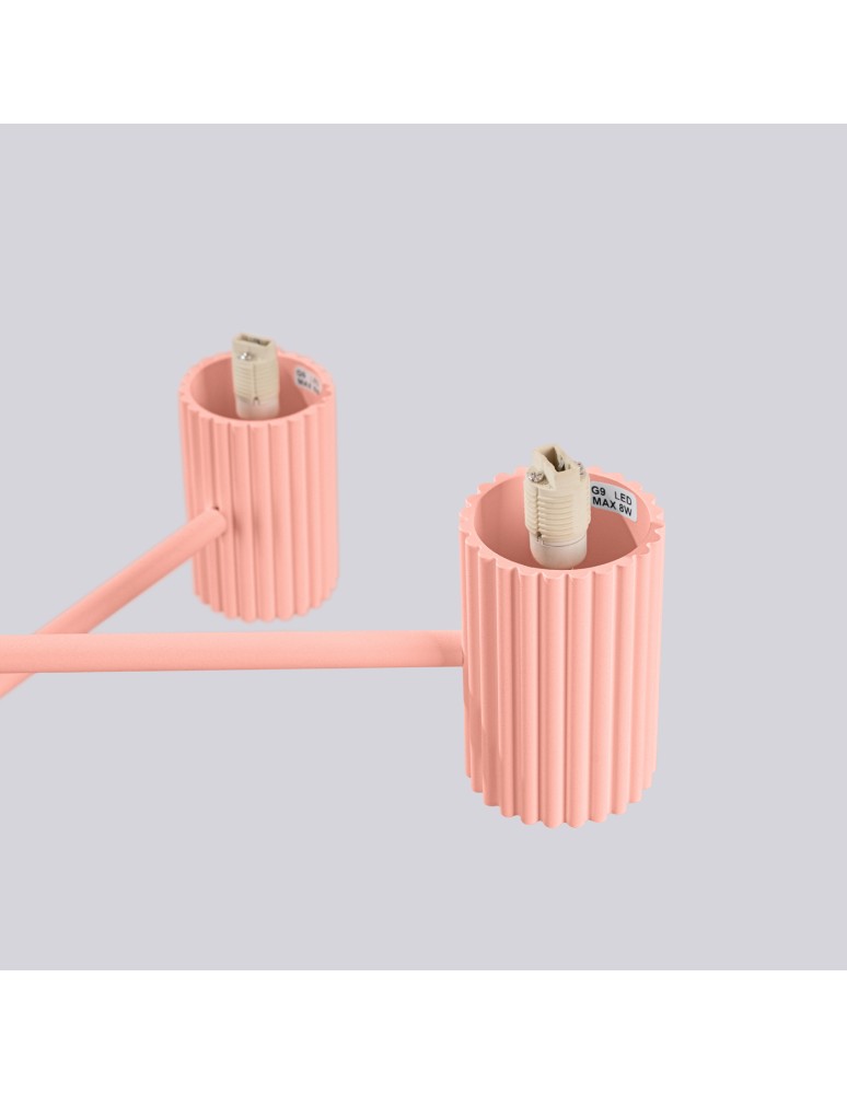 Chandeliers - Sollux Chandelier HALO 6 peach SL.1838 - product kolory-swiatla.pl 8