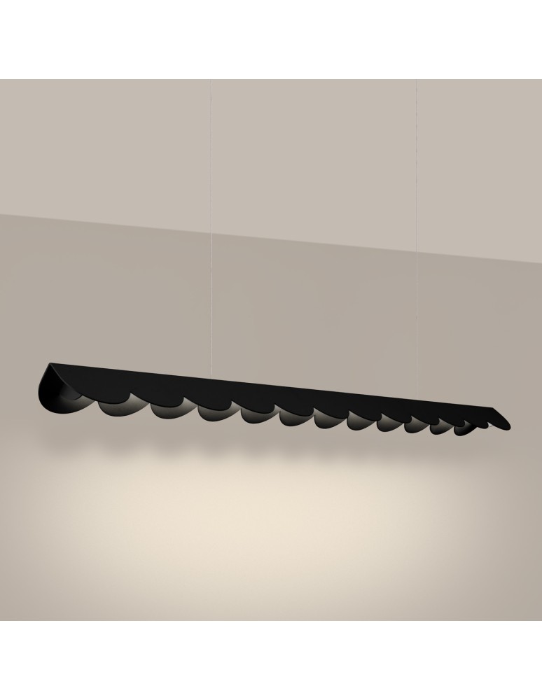 Pendant lamps over the island - Thoro BISCUIT pendant lamp black LED 3000K TH.557 - product kolory-swiatla.pl 3
