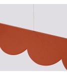 Pendant lamps over the island - Thoro BISCUIT ochre red LED 3000K pendant lamp TH.558 - product 6