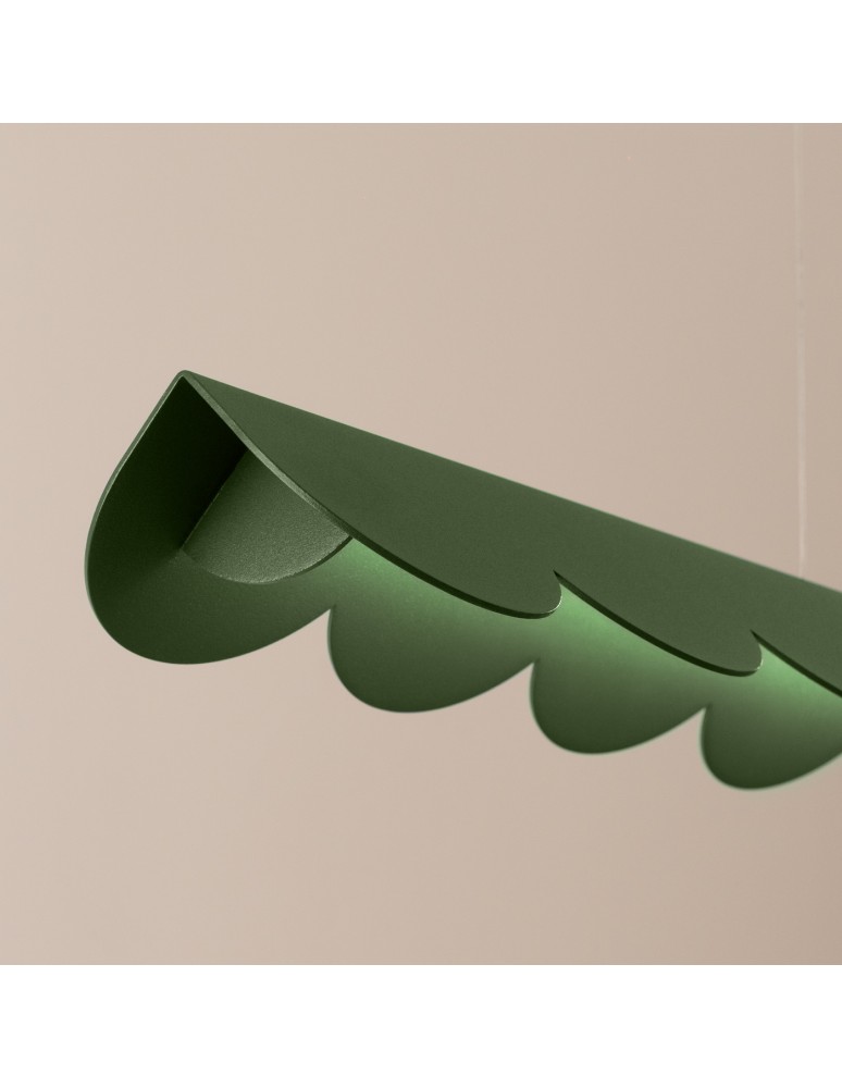 Thoro Lampa wisząca BISCUIT zielona oliwka LED 3000K TH.559