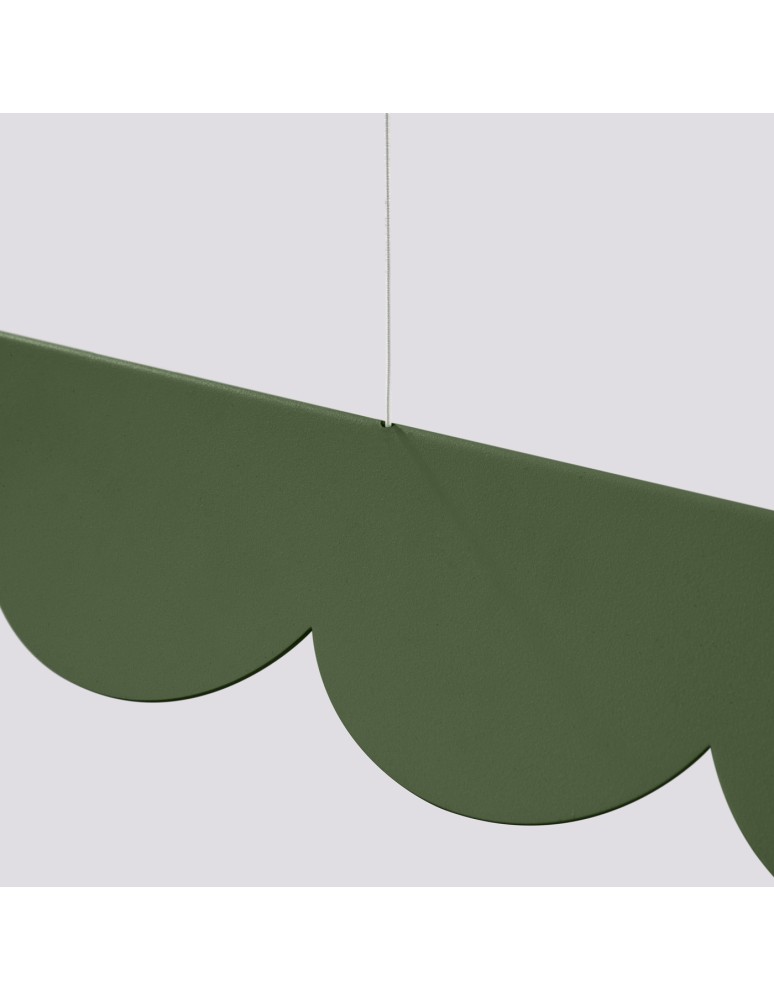 Pendant lamps over the island - Thoro BISCUIT pendant lamp green olive LED 3000K TH.559 - product kolory-swiatla.pl 6
