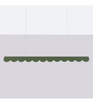 Thoro Lampa wisząca BISCUIT zielona oliwka LED 3000K TH.559