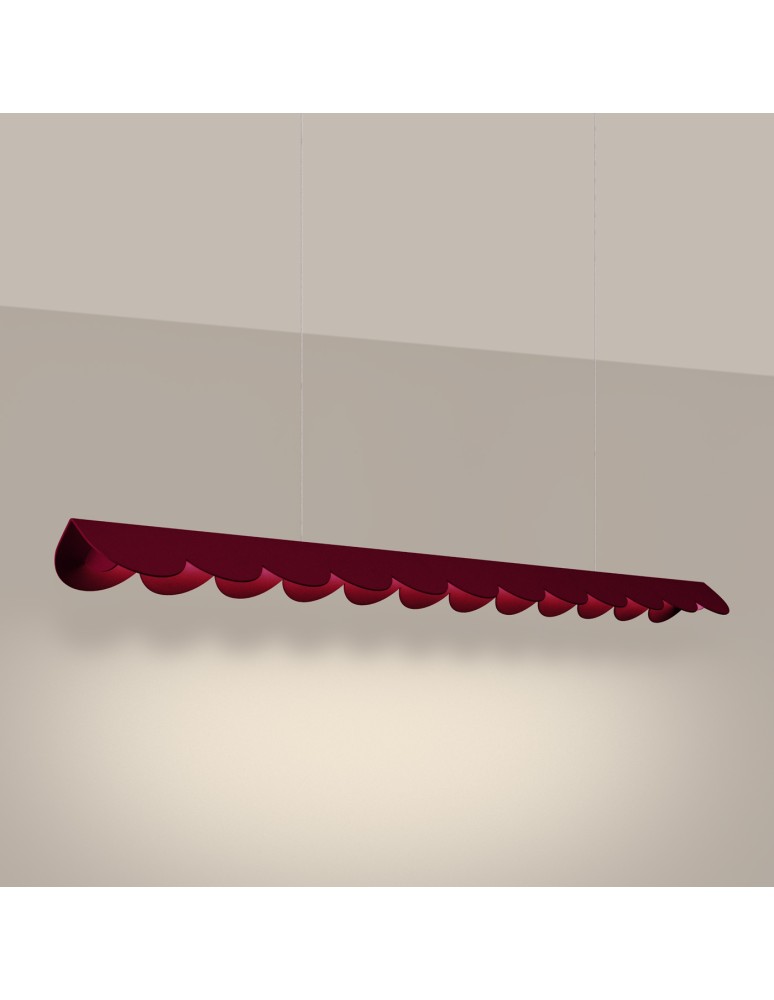 Pendant lamps over the island - Thoro BISCUIT burgundy LED 3000K pendant lamp TH.560 - product kolory-swiatla.pl 3