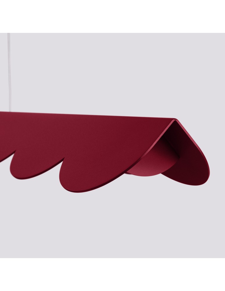 Pendant lamps over the island - Thoro BISCUIT burgundy LED 3000K pendant lamp TH.560 - product kolory-swiatla.pl 5
