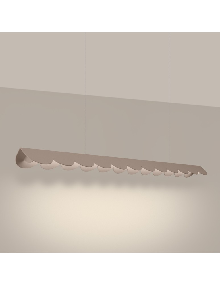 Thoro Lampa wisząca BISCUIT taupe LED 3000K TH.561