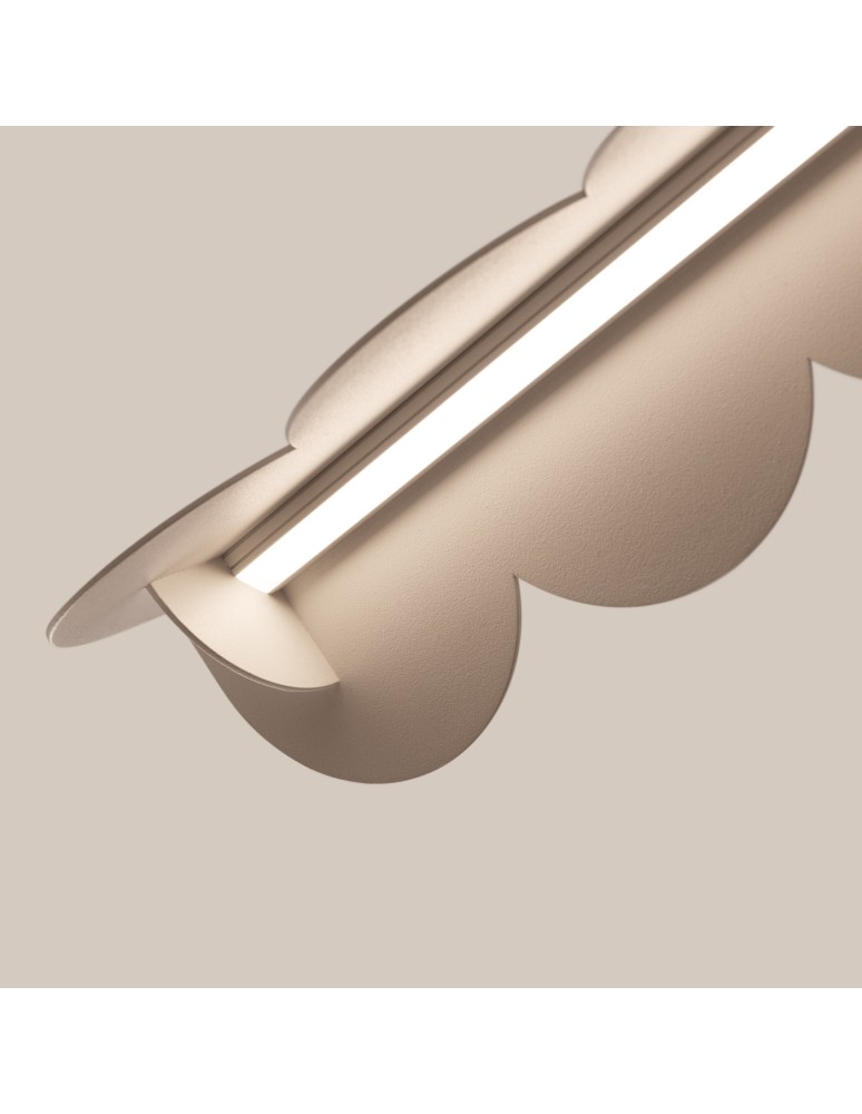 Pendant lamps over the island - Thoro BISCUIT taupe LED 3000K pendant lamp TH.561 - product kolory-swiatla.pl 8