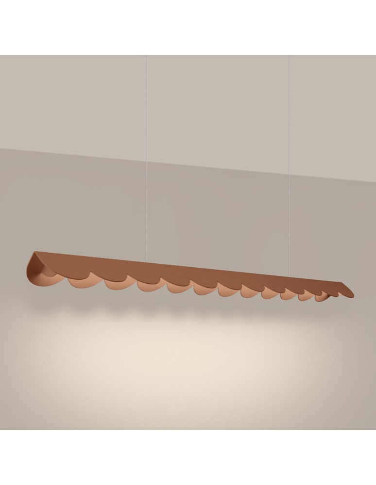 Thoro Lampa wisząca BISCUIT mocca LED 3000K TH.562