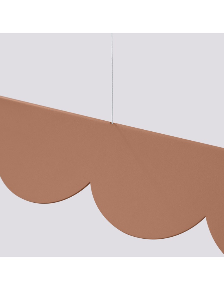 Pendant lamps over the island - Thoro BISCUIT mocca LED 3000K pendant lamp TH.562 - product kolory-swiatla.pl 6