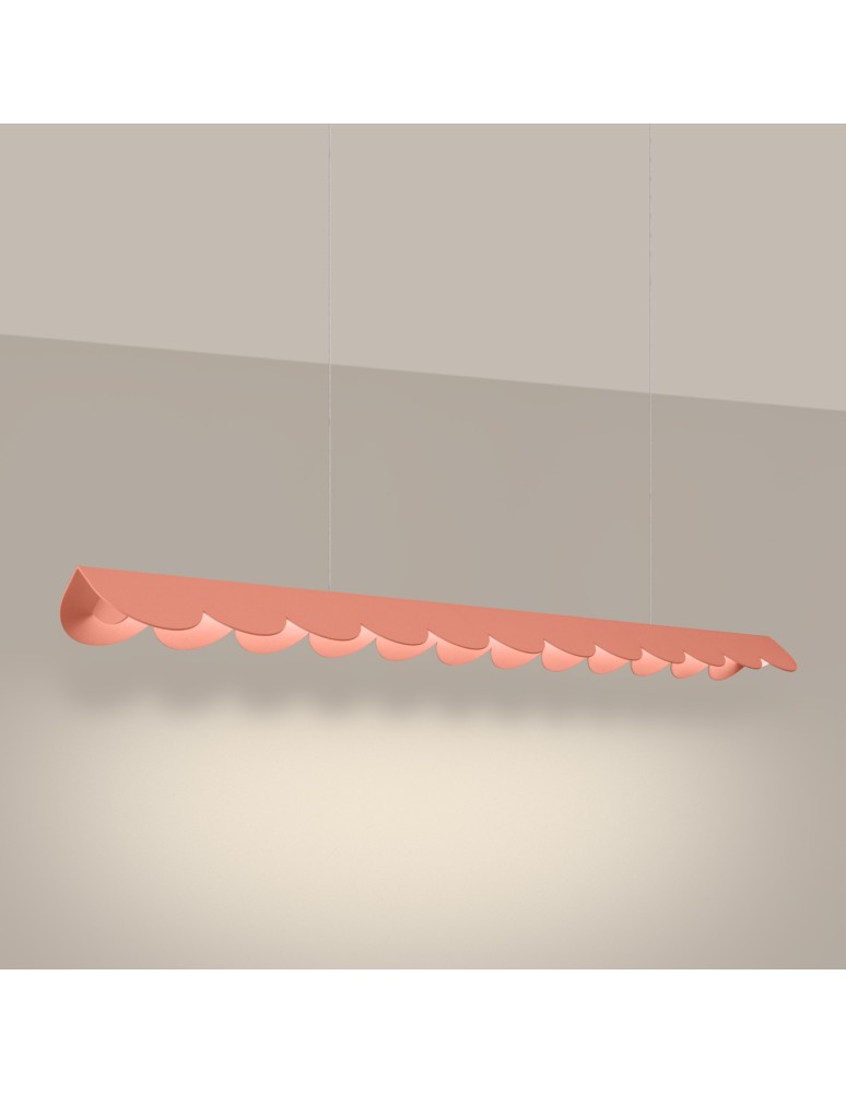 Thoro Lampa wisząca BISCUIT brzoskwiniowy LED 3000K TH.563