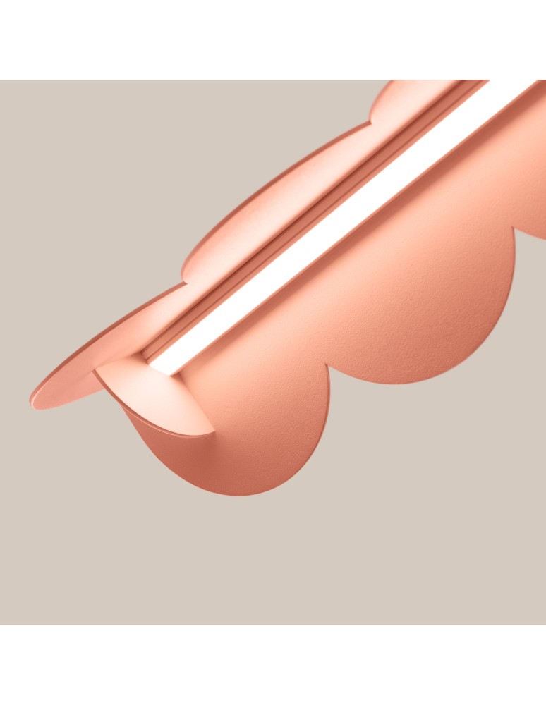 Thoro Lampa wisząca BISCUIT brzoskwiniowy LED 3000K TH.563