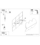 Modern wall lamps - Thoro Wall lamp BISCUIT mocca TH.567 - product 10