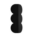 Modern wall lamps - Thoro Wall lamp BISCUIT black TH.568 - product 1