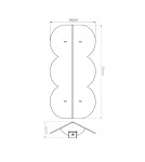 Thoro Kinkiet BISCUIT czarny TH.568