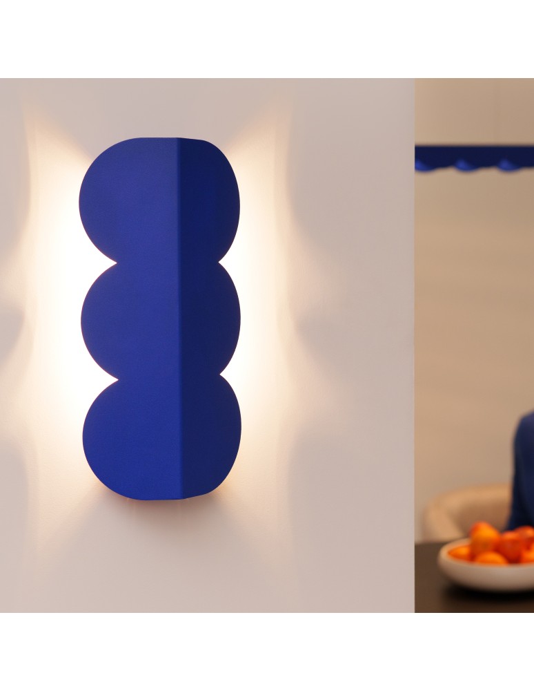 Modern wall lamps - Thoro wall lamp BISCUIT ultramarine TH.571 - product kolory-swiatla.pl 12