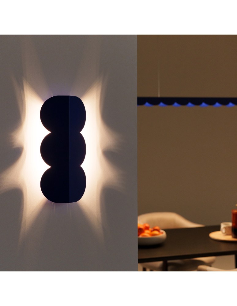 Modern wall lamps - Thoro wall lamp BISCUIT ultramarine TH.571 - product kolory-swiatla.pl 13