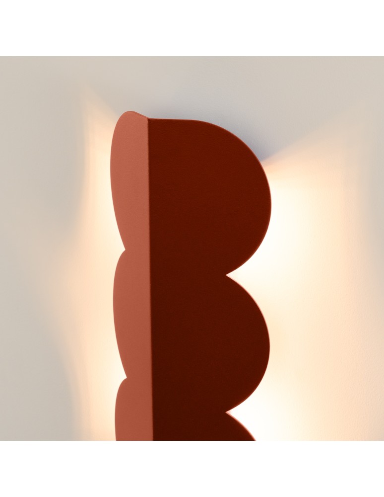 Modern wall lamps - Thoro wall lamp BISCUIT ochre red TH.573 - product kolory-swiatla.pl 4