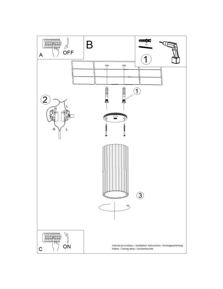 Thoro Plafon IVAR zielony oliwkowy LED 3000K TH.587