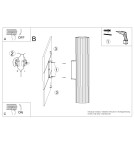 Modern wall lamps - Thoro Wall lamp IVAR ochre red LED 3000K TH.590 - product 3