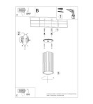 Ceiling spot lights - Thoro Plafond IVAR ochre red LED 3000K TH.591 - product 3