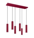 Thoro Lampa wisząca IVAR 6L burgund LED 3000K TH.609
