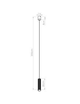 Thoro pendant lamp IVAR 1 peach LED 3000K TH.612 - product 2