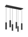 View Thoro pendant lamp IVAR 6L black LED 4000K TH.621