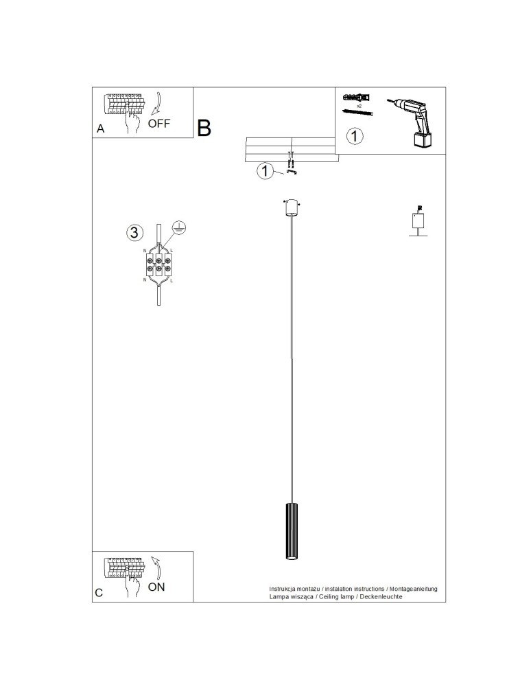 Thoro Lampa wisząca IVAR 1 mocca LED 4000K TH.636