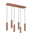 Thoro Lampa wisząca IVAR 6L mocca LED 4000K TH.637