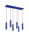 View Thoro pendant lamp IVAR 6L ultramarine LED 4000K TH.641