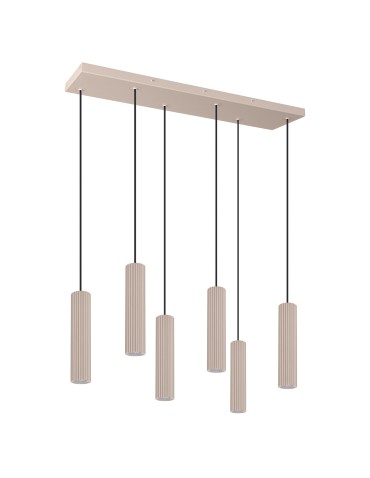 Thoro Lampa wisząca IVAR 6L taupe LED 4000K TH.645