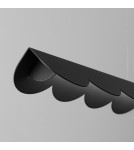 Pendant lamps over the island - Thoro BISCUIT pendant lamp black LED 4000K TH.654 - product 4