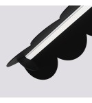 Thoro Lampa wisząca BISCUIT czarna LED 4000K TH.654