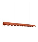 Pendant lamps over the island - Thoro BISCUIT pendant lamp ochre red LED 4000K TH.655 - product 1