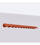 Thoro Lampa wisząca BISCUIT ochra czerwona LED 4000K TH.655