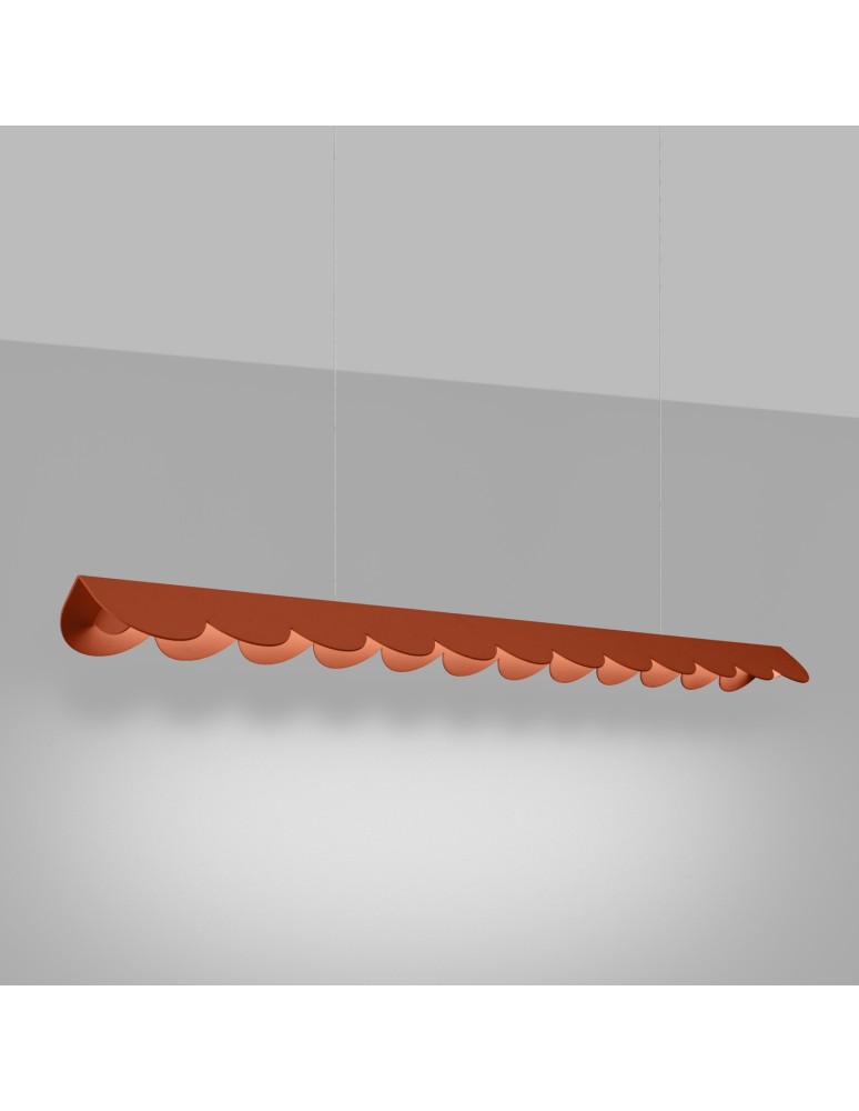 Pendant lamps over the island - Thoro BISCUIT pendant lamp ochre red LED 4000K TH.655 - product kolory-swiatla.pl 3