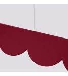 Pendant lamps over the island - Thoro BISCUIT burgundy LED 4000K pendant lamp TH.657 - product 6