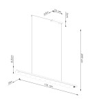 Thoro Lampa wisząca BISCUIT taupe LED 4000K TH.658