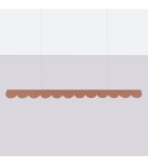 Thoro Lampa wisząca BISCUIT mocca LED 4000K TH.659